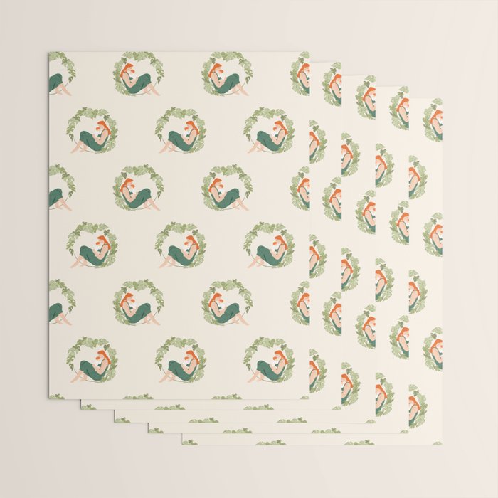 Maternal Bond (Red) Wrapping Paper Gallery Image 3