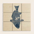 Fishing in a fish 2 Wood Wall Art Gallery Image 1