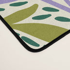 Botanical Garden - Peach, Lilac and Olive Green Desk Mat Gallery Image 4