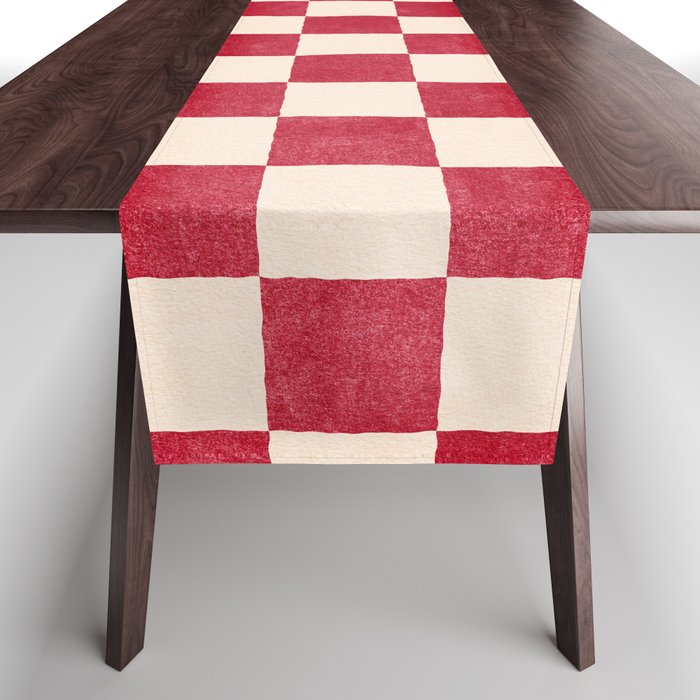CHECKER - 001 - Tomato Table Runner Gallery Image 1