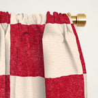 CHECKER - 001 - Tomato Window Curtain Gallery Image 2