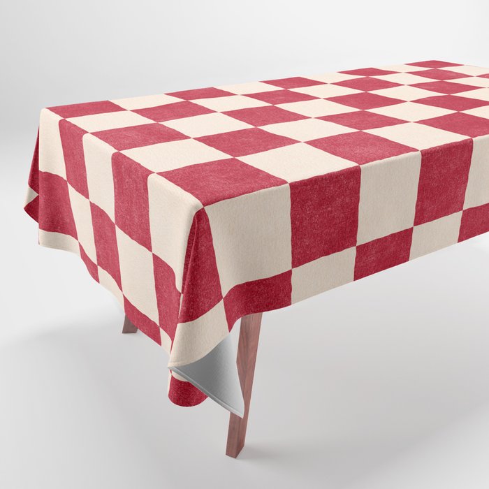 CHECKER - 001 - Tomato Tablecloth Gallery Image 1