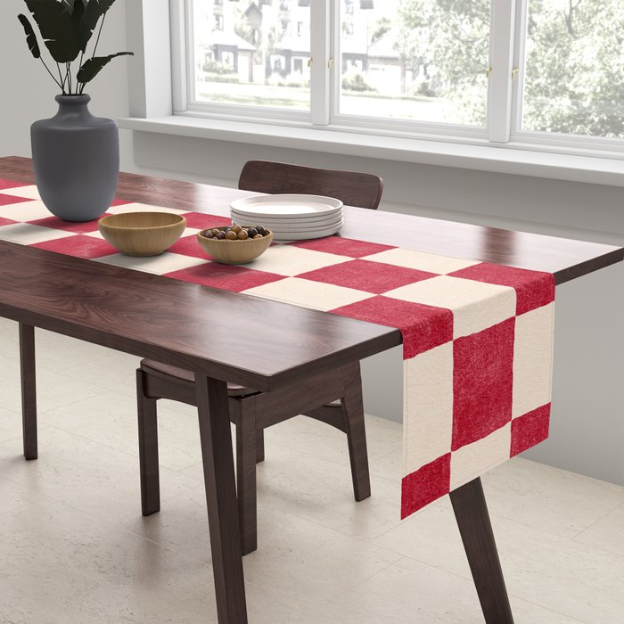 CHECKER - 001 - Tomato Table Runner Gallery Image 2