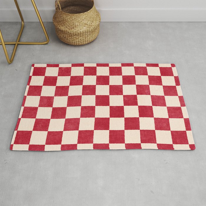 CHECKER - 001 - Tomato Rug Gallery Image 1