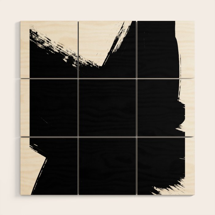 Monochrome Ink 03 Wood Wall Art Gallery Image 1