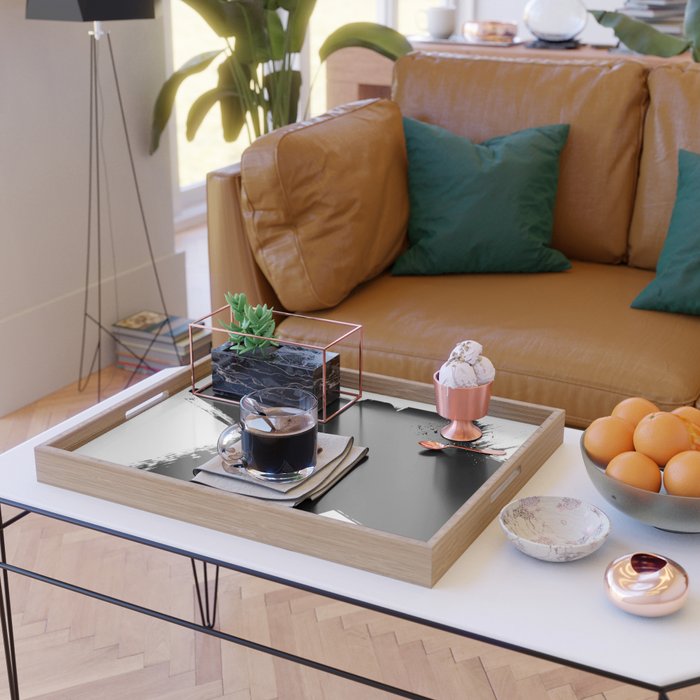 Monochrome Ink 03 Serving Tray Gallery Image 2