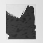 Monochrome Ink 03 Throw Blanket Gallery Image 2