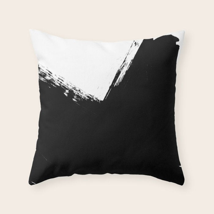Monochrome Ink 03 Throw Pillow Gallery Image 6