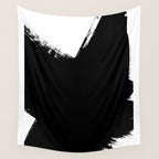 Monochrome Ink 03 Wall Tapestry Gallery Image 4