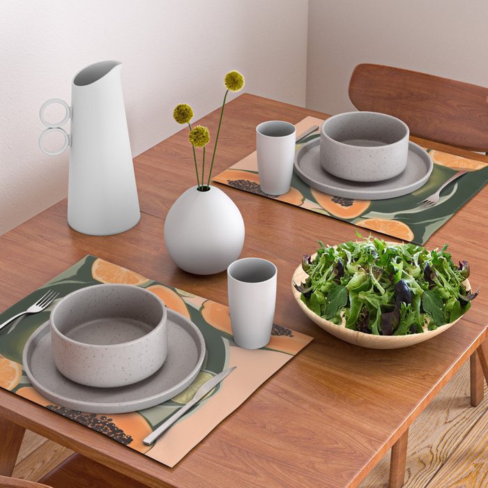 Summer papayas and citrus Placemat Gallery Image 2