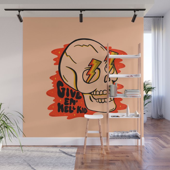 Give 'Em Hell Wall Mural Gallery Image 1
