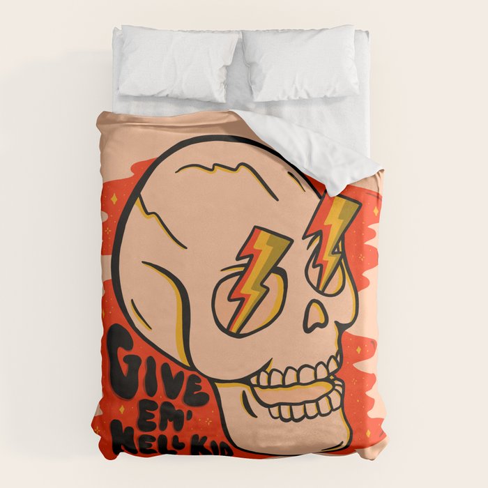 Give 'Em Hell Duvet Cover Gallery Image 6