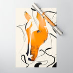 Abstract Minimal Horse 2 Wrapping Paper Gallery Image 1