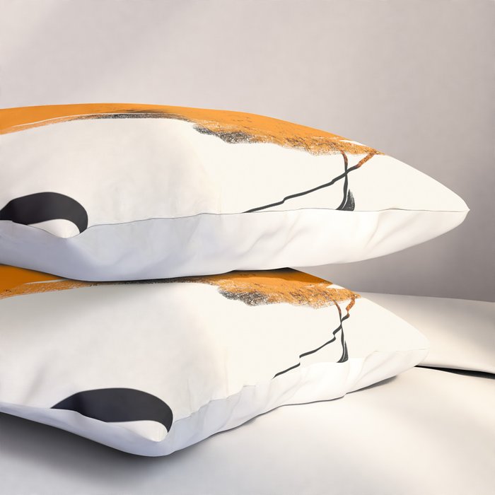 Abstract Minimal Horse 2 Pillow Sham Gallery Image 3