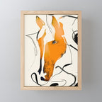 Abstract Minimal Horse 2 Mini Art Print Gallery Image 1