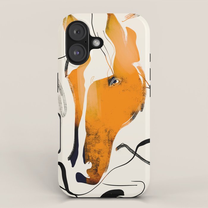 Abstract Minimal Horse 2 iPhone Case Gallery Image 1