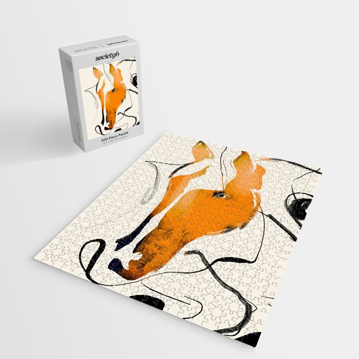 Abstract Minimal Horse 2 Jigsaw Puzzle Gallery Image 2