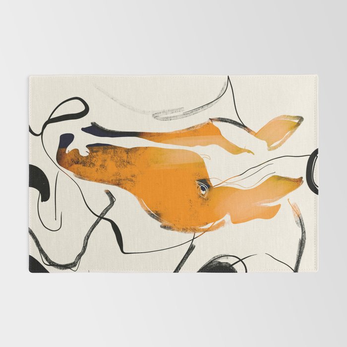 Abstract Minimal Horse 2 Rug Gallery Image 2