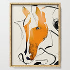 Abstract Minimal Horse 2 Serving Tray Gallery Image 1