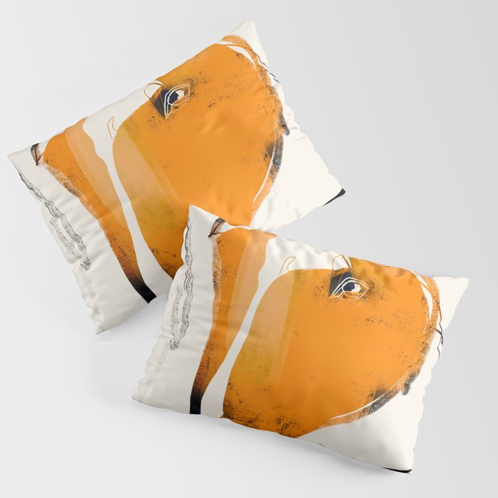 Abstract Minimal Horse 2 Pillow Sham Gallery Image 1