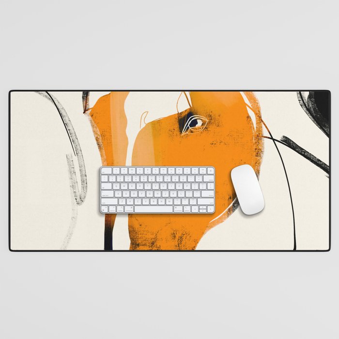 Abstract Minimal Horse 2 Desk Mat Gallery Image 1