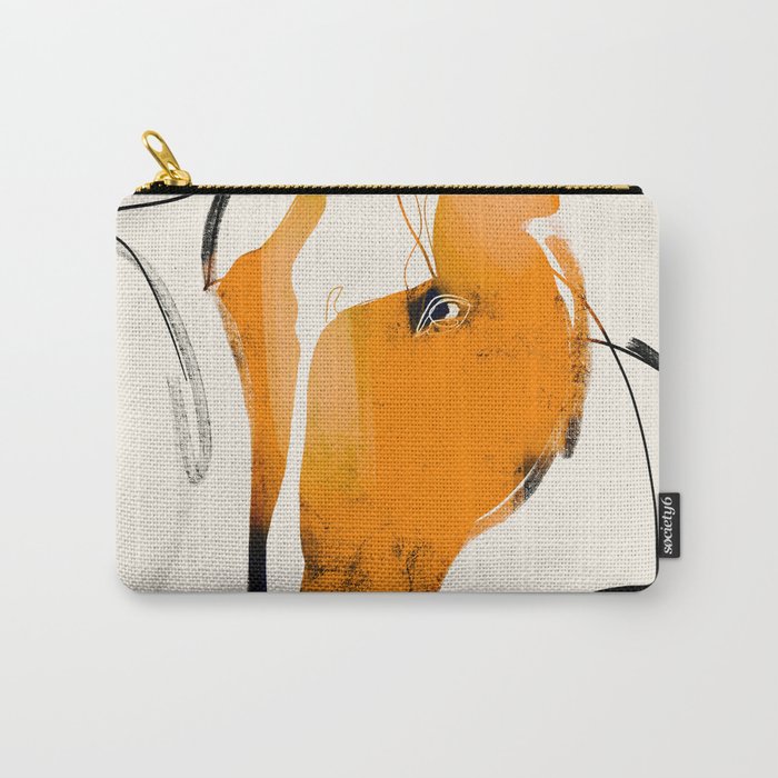 Abstract Minimal Horse 2 Carry All Pouch Gallery Image 1