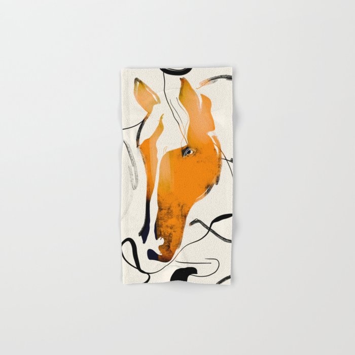 Abstract Minimal Horse 2 Bath Towel Gallery Image 1