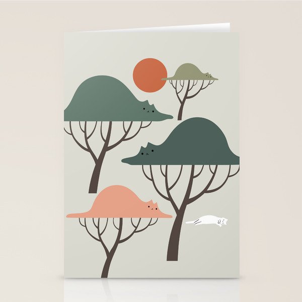 Cat Landscape 128 Stationery Card Gallery Image 2