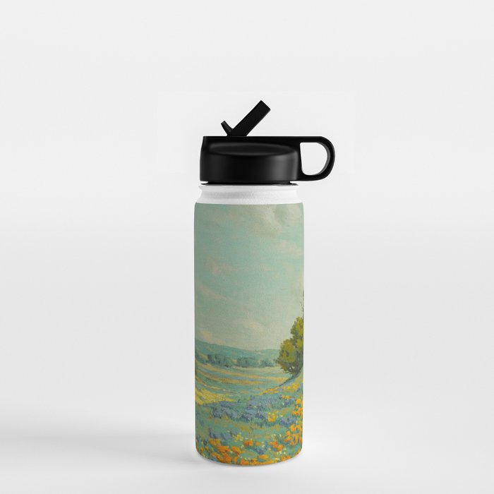 Granville Redmond California poppy field Water Bottle Gallery Image 1