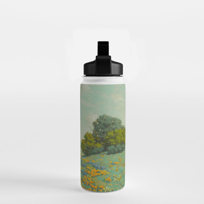 Granville Redmond California poppy field Water Bottle Gallery Image 2