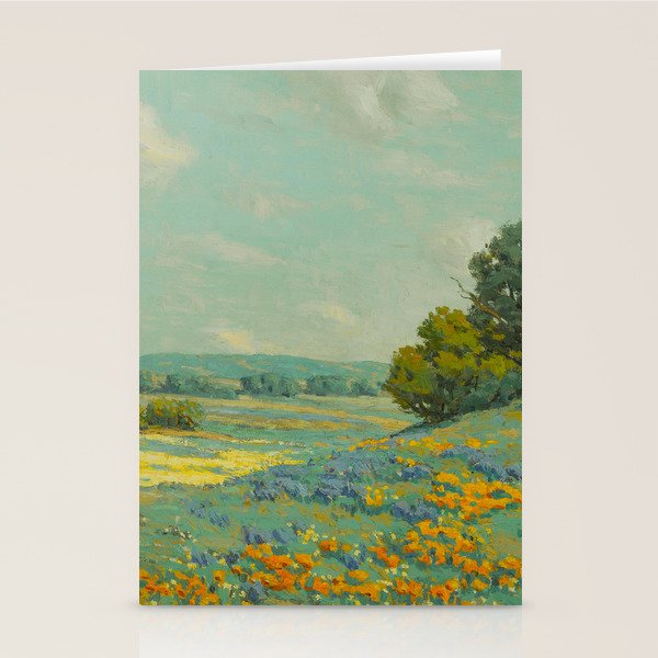 Granville Redmond California poppy field Stationery Card Gallery Image 2