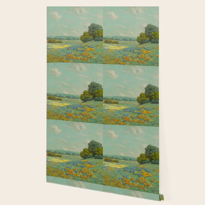Granville Redmond California poppy field Wallpaper Gallery Image 2