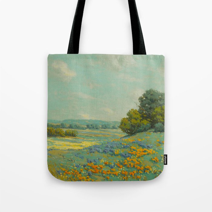 Granville Redmond California poppy field Tote Bag Gallery Image 1