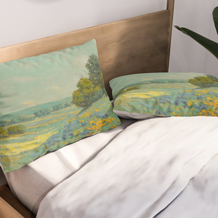 Granville Redmond California poppy field Pillow Sham Gallery Image 2