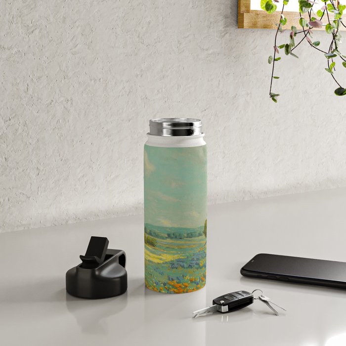 Granville Redmond California poppy field Water Bottle Gallery Image 4
