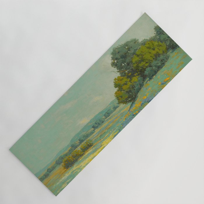 Granville Redmond California poppy field Yoga Mat Gallery Image 1