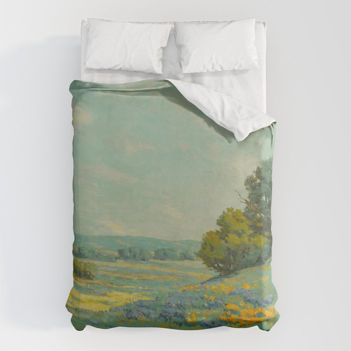 Granville Redmond California poppy field Duvet Cover Gallery Image 6