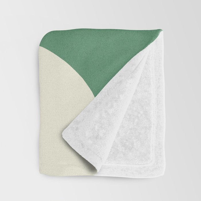 Mediterranean Abstract - Blue Green Throw Blanket Gallery Image 3