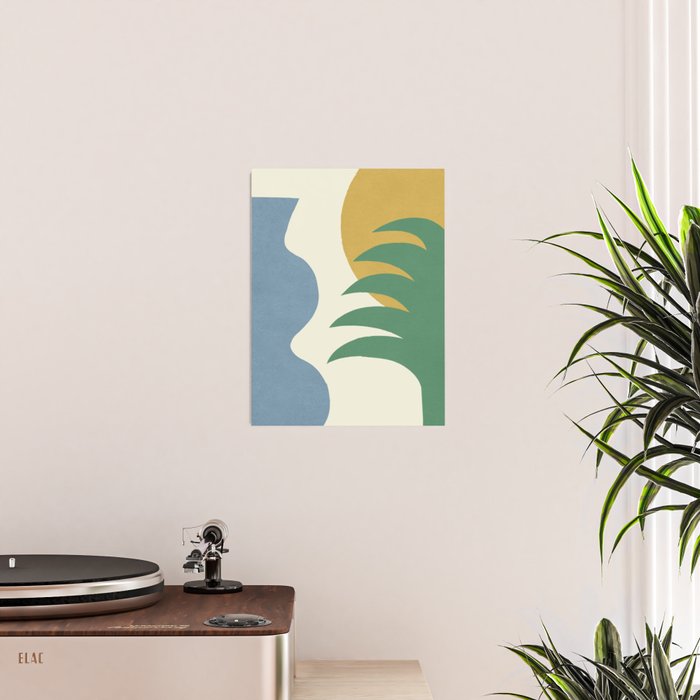 Mediterranean Abstract - Blue Green Poster Gallery Image 2