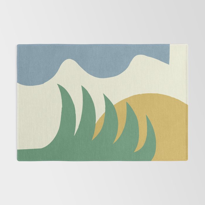 Mediterranean Abstract - Blue Green Rug Gallery Image 2