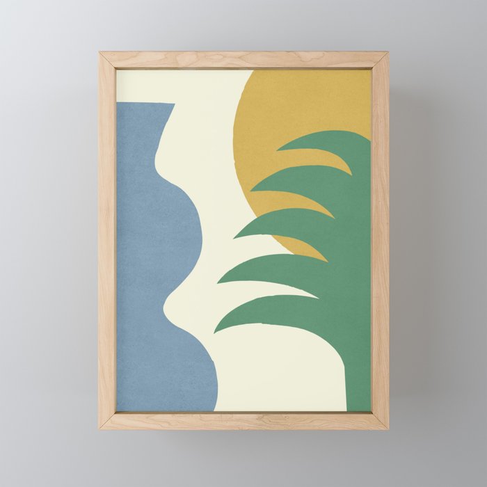 Mediterranean Abstract - Blue Green Mini Art Print Gallery Image 1