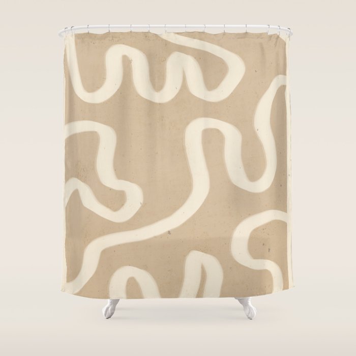 Organic Flow Shower Curtain Gallery Image 1