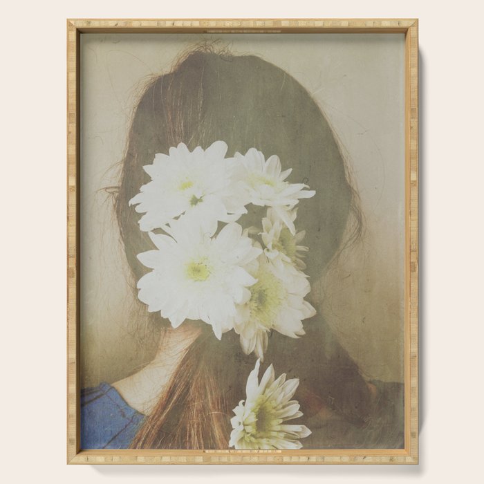 She Had Flowers in Her Hair Serving Tray Gallery Image 1