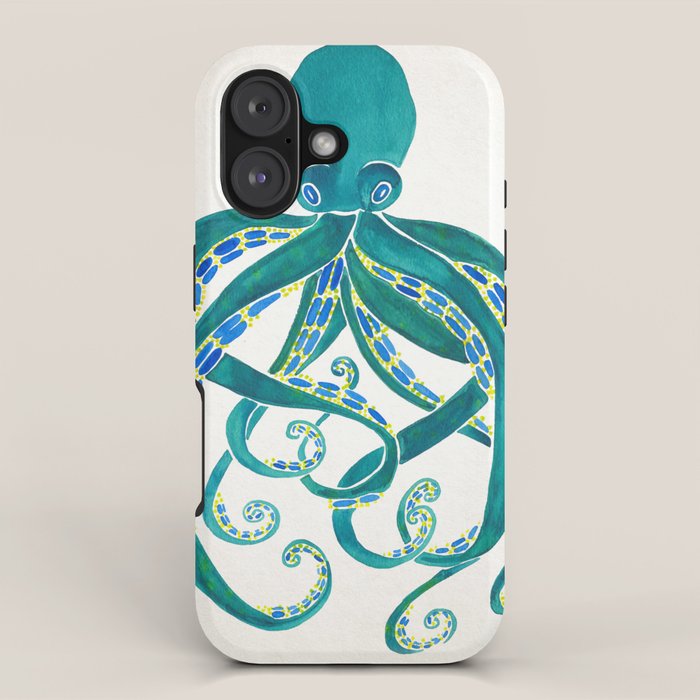 Octopus Watercolor iPhone Case Gallery Image 1