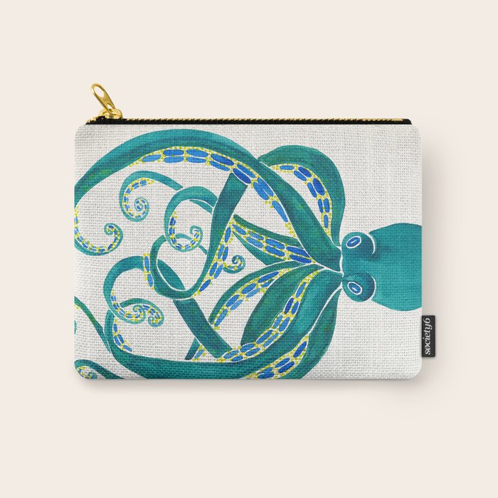 Octopus Watercolor Carry All Pouch Gallery Image 1
