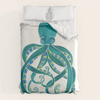 Octopus Watercolor Duvet Cover Gallery Image 6