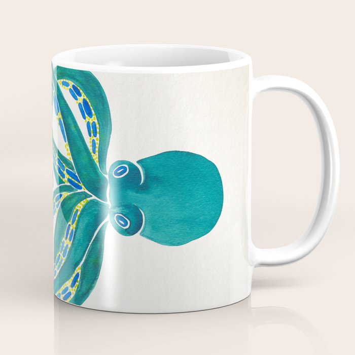 Octopus Watercolor Coffee Mug Gallery Image 1