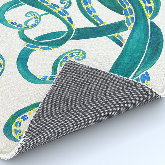 Octopus Watercolor Rug Gallery Image 4