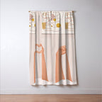 Hand Heart Window Curtain Gallery Image 3