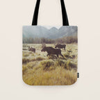 Three Meadow Moose Tote Bag Gallery Image 1
